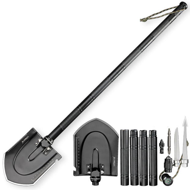 Multi-function Folding Military Shovel 67cm 76cm 97cm Outdoor Survival Kit Garden Tools Camping Fold Multifunct Shovel