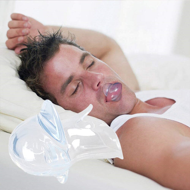 1pcs/1box Silicone Anti Snoring Tongue Retaining Device Sleep Breathing Apnea Night Guard Aid Snore Saver Snore Solution