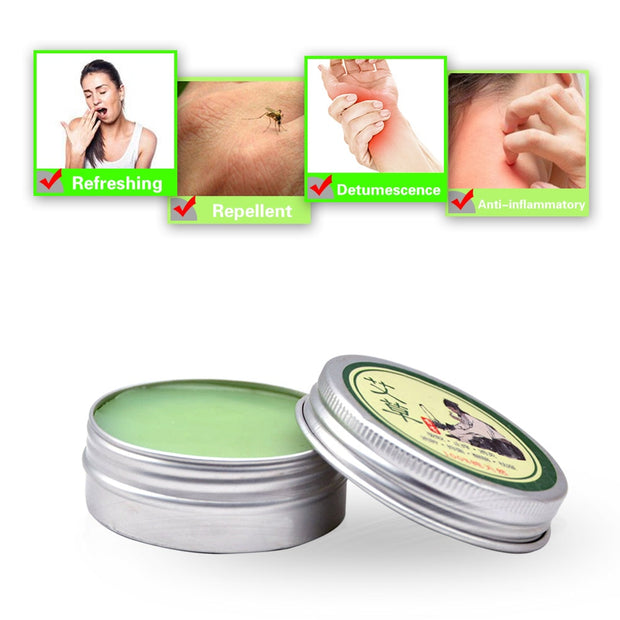 1pcs 20g 100% Original Herbal Ointment Anti Motion Cream Wormwood itching Dizziness Refresh Nose Soothe Headache Cold Cool Cream