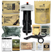 Rhino Rescue Tactical Trauma Kit Emergency First Aid Stop The Bleed IFAK Refill Supplies Combat Survival Gear Medical Kit