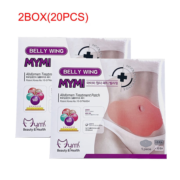 10 Pcs Mymi Wonder Patch Quick Slimming Patch Belly Slim Patch Abdomen Slimming Fat Burning Navel Stick Weight Loss Slimer Tool