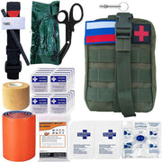 39 Pcs Survival First Aid Kit Molle Outdoor Gear Emergency Kits Trauma Bag For Camping Hunting Disaster Adventures Survival Kit