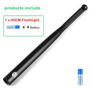 Baseball Bat LED Flashlight Waterproof Super Bright Baton Aluminium Alloy Torch for Emergency Self Defens Outdoor Lighting