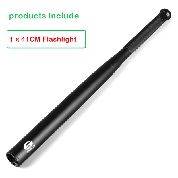 Baseball Bat LED Flashlight Waterproof Super Bright Baton Aluminium Alloy Torch for Emergency Self Defens Outdoor Lighting